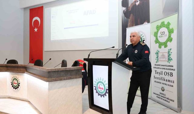 Denizli OSB'de Sivil Savunma ve Afet Eğitimleri düzenlendi