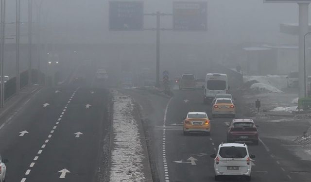 Diyarbakır'da sis etkisini sürdürüyor