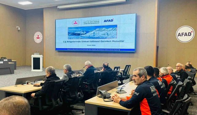 Elazığ'da çığ riskine yönelik değerlendirme toplantısı