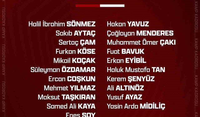 Elazığspor 21 futbolcuyla İstanbul'a gidiyor