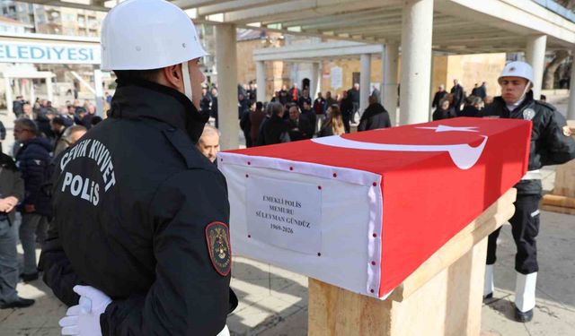 Kalp krizi sonucu vefat eden polis memuru son yolculuğuna uğurlandı