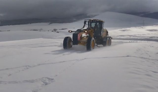 Kars'ta 11 köy yolu ulaşıma kapalı bulunuyor
