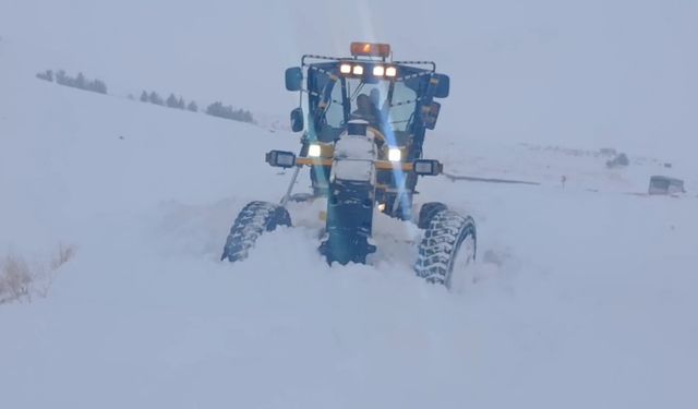 Kars'ta 119 köy yolu ulaşıma kapalı