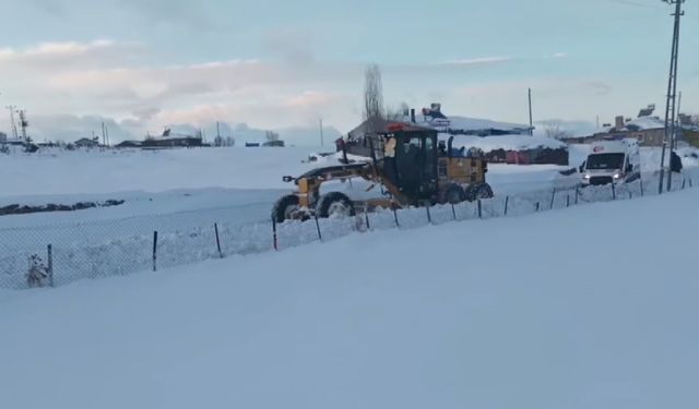 Kars'ta 'kar kaplanları'ndan hayat mesaisi