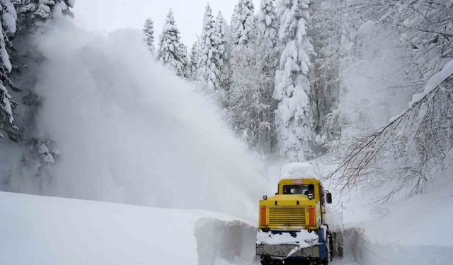 Kastamonu'da kar sebebiyle 102 köye ulaşım sağlanamıyor