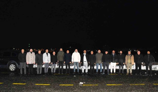 Kaymakam Çakır, karla mücadele çalışmalarını yerinde inceledi