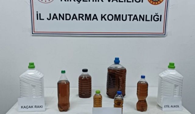 Kırşehir'de sahte içki operasyonu: 20 litre alkol ele geçirildi