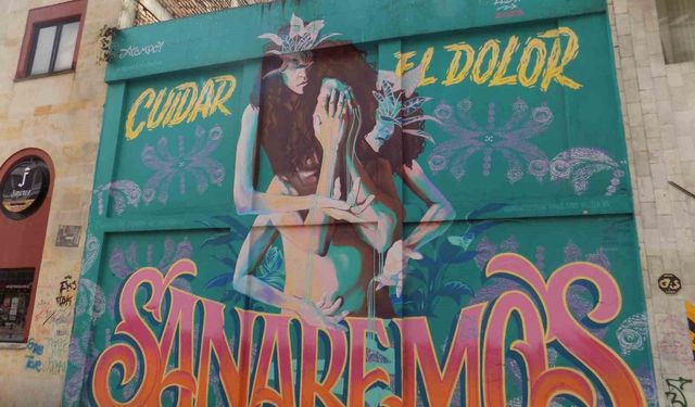 Kolombiya'da grafitiler şehrin kimliğini gözler önüne seriyor