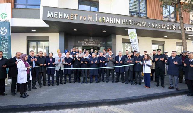 Meram'da 21 bin kişiye hizmet verecek sağlık üssü hizmete girdi