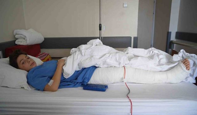 Minik Aytuna'nın kayak keyfi kabusa döndü: Pistte çarpıp kaçtılar, kalçası kırıldı