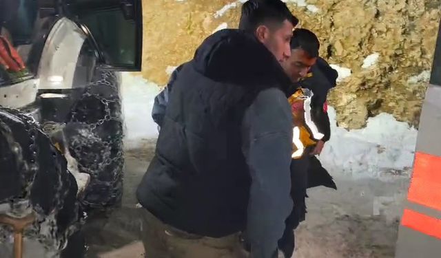 Sason'da kar nedeni ile mahsur kalan hasta kurtarıldı