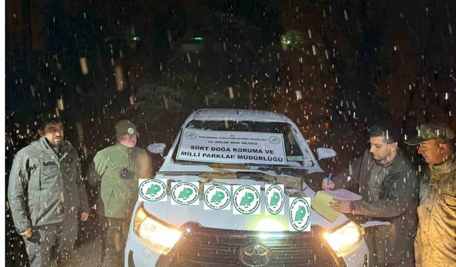 Siirt'te üç kaçak avcıya 68 bin lira ceza