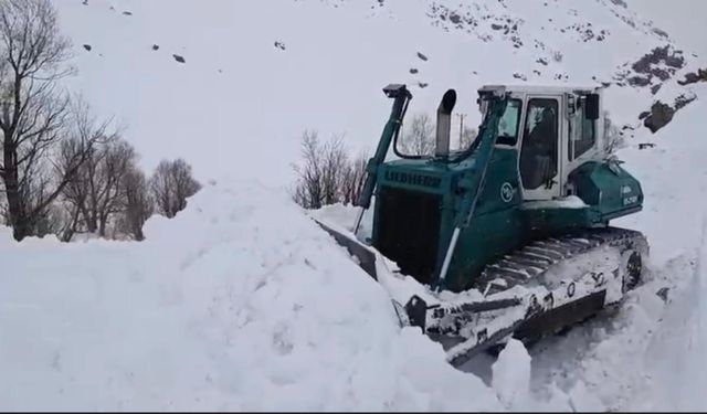 Şırnak'ta kar kalınlığı 2 metreyi aştı, ekipler vardiyalı sistemle çalışıyor