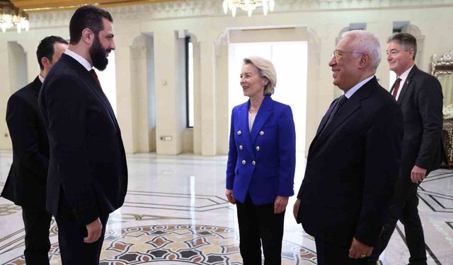 Suriye Devlet Başkanı eş-Şara ile AB liderinden ilk görüşme