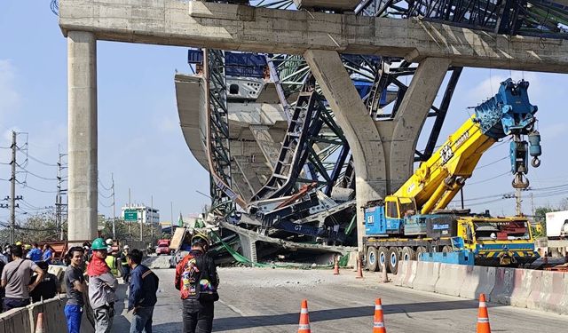 Tayland'da son 24 saat içinde ikinci vinç kazası: 2 ölü, 5 yaralı