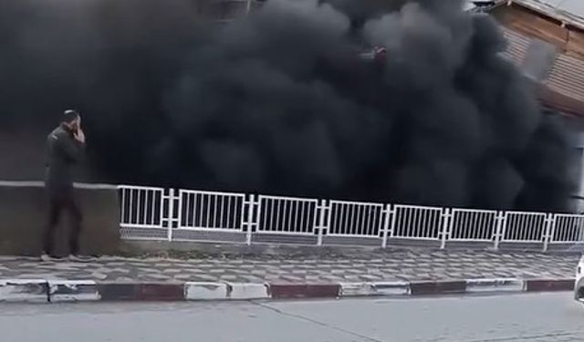 Tokat'ta evden yükselen yoğun duman mahalleliyi ayağa kaldırdı