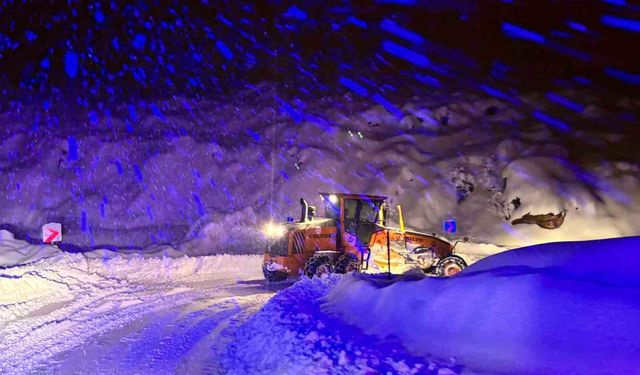 Tunceli'de karla mücadele gece-gündüz sürüyor