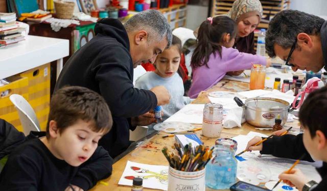 Uşak Belediyesi sömestr tatilinde çocukları çeşitli etkinliklerle yalnız bırakmadı