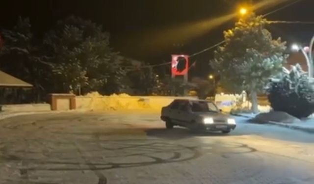 Yozgat'ta drift yapan sürücüye 58 bin lira ceza kesildi