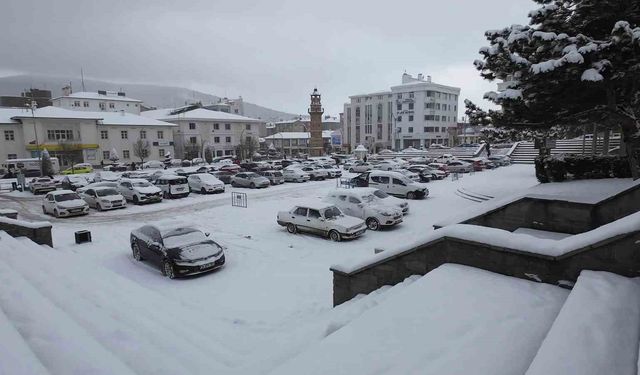 Yozgat'ta kar bereketi: Hem doğa sevindi hem çocuklar