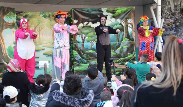 Yüreğir'de ara tatil çocuk şenliğiyle renklendi