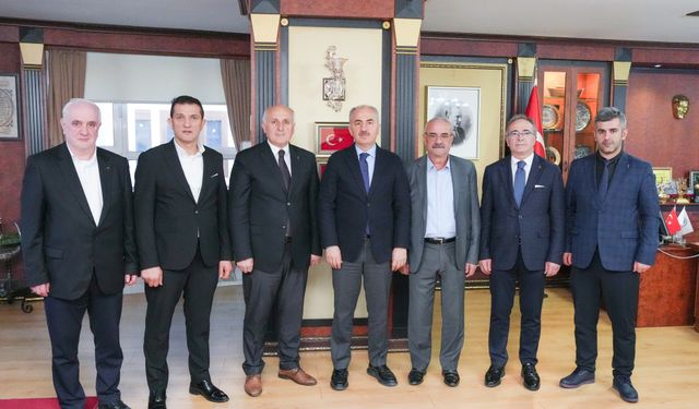 Rize’de Güven Tazeleyen Esnaf Oda Başkanlarından  Ziyaret