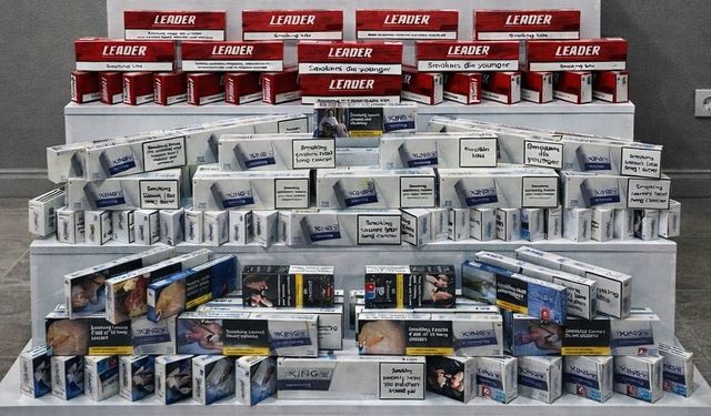 Rize'de 1230 Paket Bandrolsüz Kaçak Sigara ele geçirildi