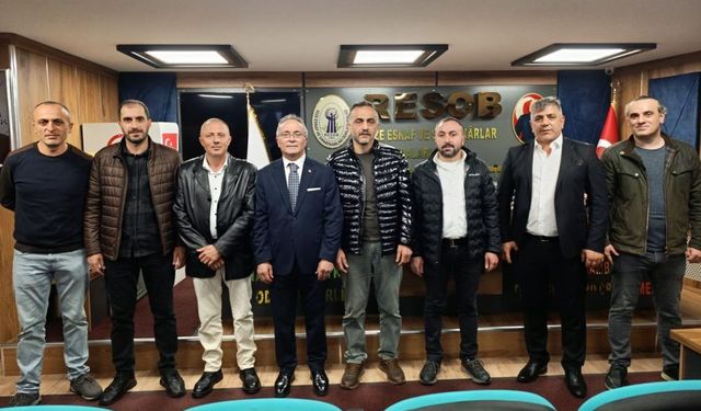 Rize Kahveciler Odasında Alaeddin Turanlı güven tazeledi
