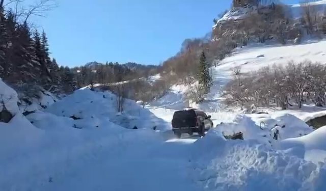 Artvin'de Çığ Tehlikesi Nedeniyle Çalışmalar Durduruldu