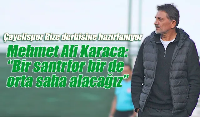 Çayelispor Teknik Direktörü Karaca: En Az 2 Transfer Yapacağız