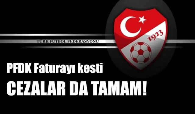 PFDK kararlarını açıkladı, İşte Rizespor'un cezaları
