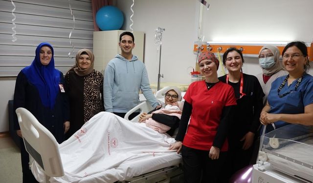 Rize'de 2026 yılının ilk bebeği 'Elif Bilge' oldu