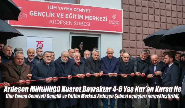 Bilal Erdoğan Ardeşen'de açılıştaydı