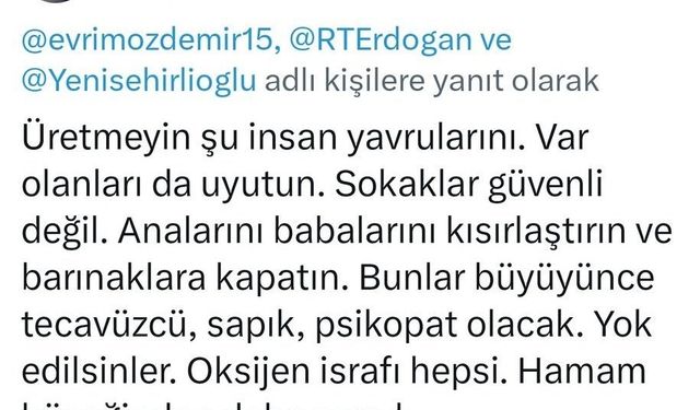 Ankara'da akademisyenin çocukları hedef alan paylaşımlarına tepki