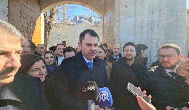 Bakan Kurum, restorasyonu tamamlanan Selimiye Camii'ni ziyaret etti