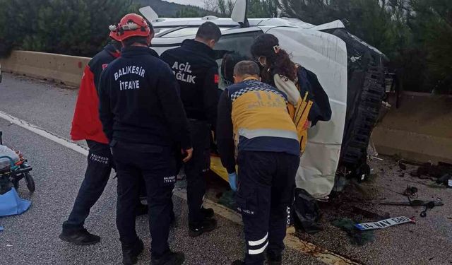 Balıkesir'de trafik kazası: 1 yaralı