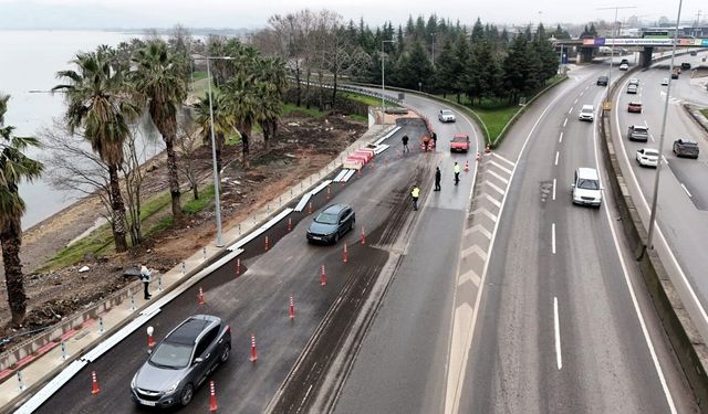 Başiskele Koridor Projesi'nin kuzey yan yolu trafiğe açıldı