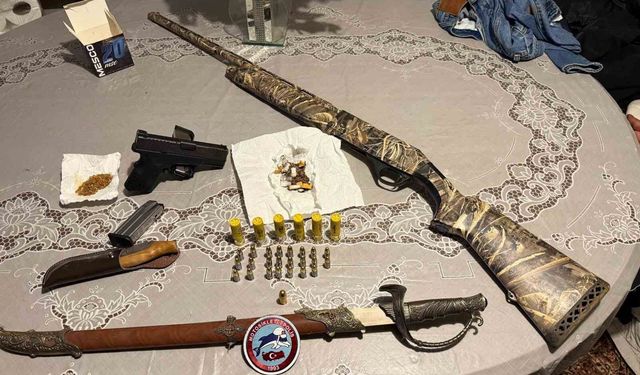 Bursa'da huzur uygulaması: Silah ve mühimmat ele geçirildi