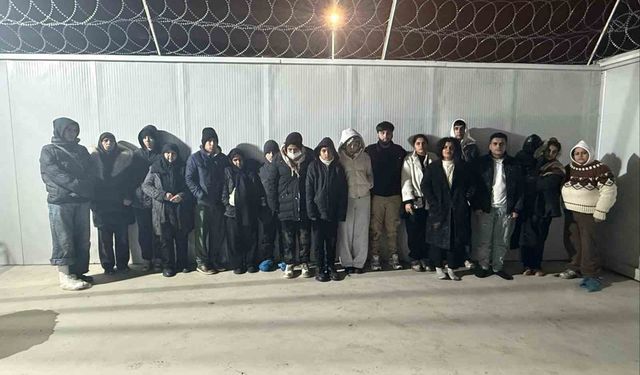 Edirne'de 18 düzensiz göçmen yakalandı