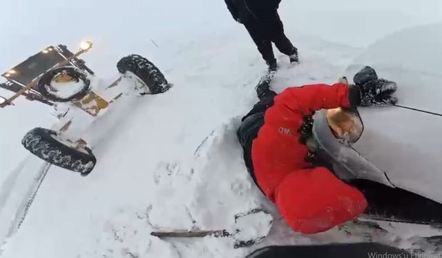 Karda mahsur kalanların imdadına AFAD yetişti