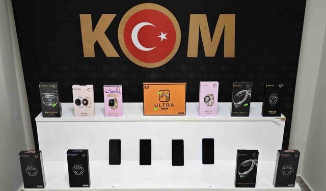 Kırşehir'de gümrük kaçağı cep telefonu ele geçirildi