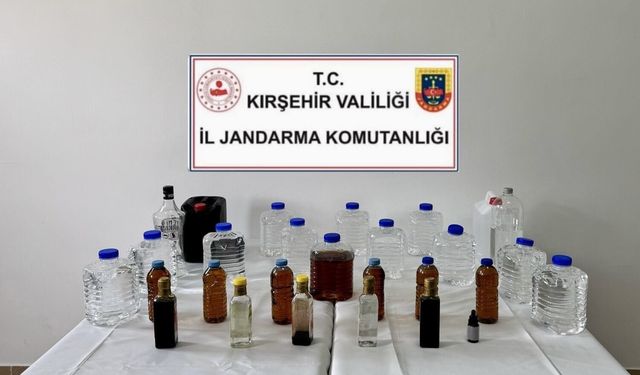 Kırşehir'de kaçak alkol operasyonu