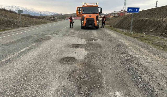Kulp'ta tehlike oluşturan tümsekler düzeltildi