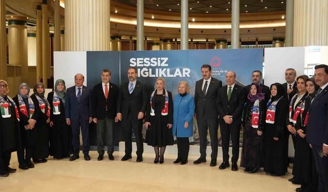 Millet Kütüphanesi'nde 'Gazze' temalı filografi sergisi açıldı