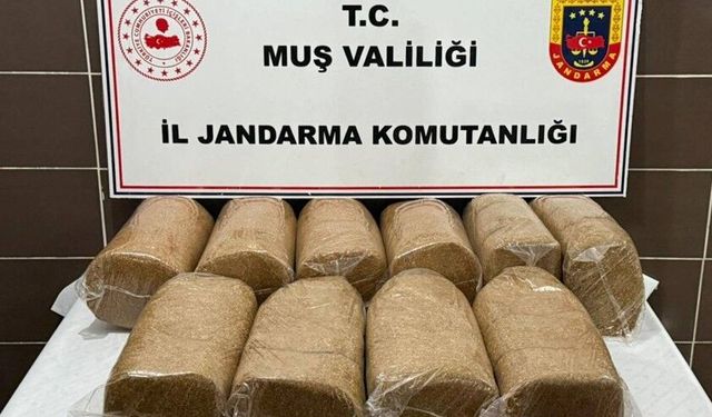 Muş'ta 50 kilo kaçak tütün ele geçirildi