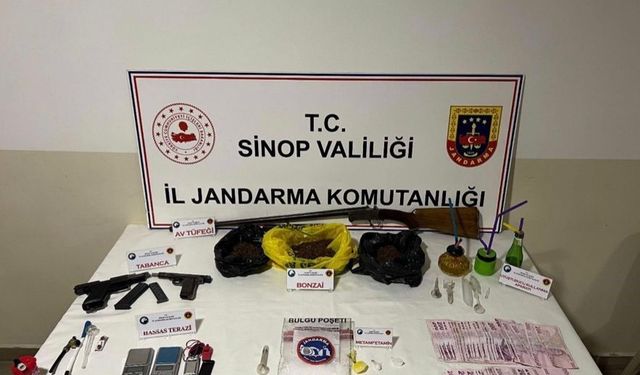 Sinop'ta uyuşturucu operasyonu: 2 tutuklama