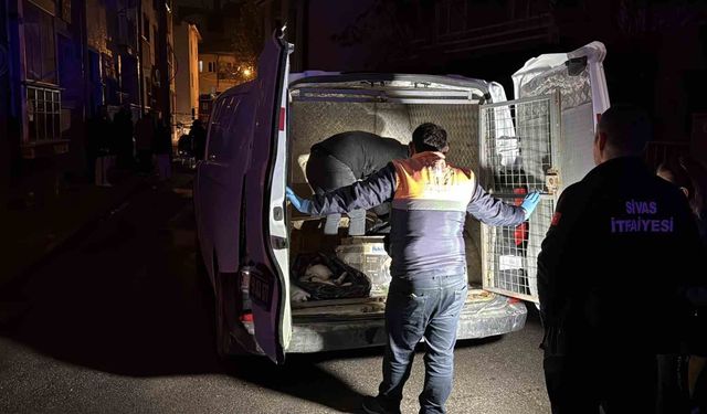 Sivas'ta 2 katlı evde yangın: 26 kedi telef oldu