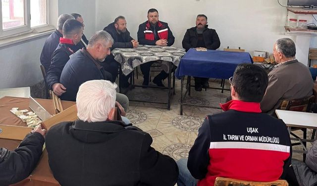 Uşak İl Tarım ve Orman Müdürlüğü üreticilerle sahada bir araya geldi