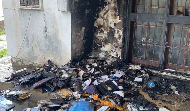 Yangında kundaklama şüphesi