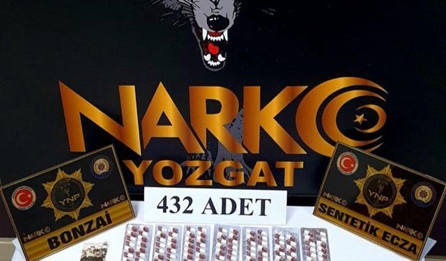 Yozgat'ta 432 adet sentetik ele geçirildi